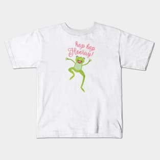 Hop Hop Hooray Frog Kids T-Shirt